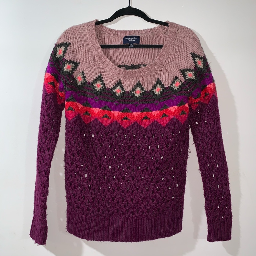 American Eagle Tribal Sweater